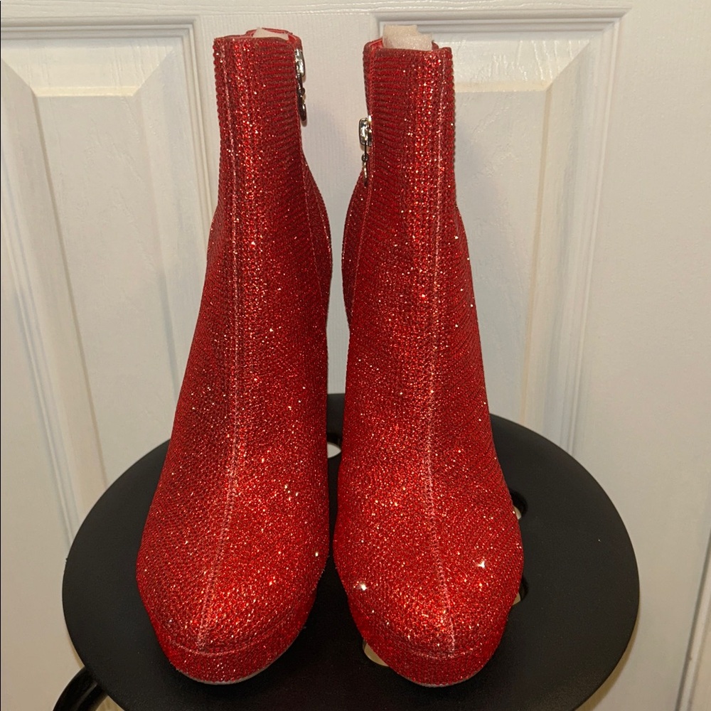 Red Rhinestone Boots Size 12 - Picture 3 of 9